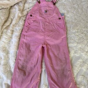 Carhartt Kids Pink Bib Overalls